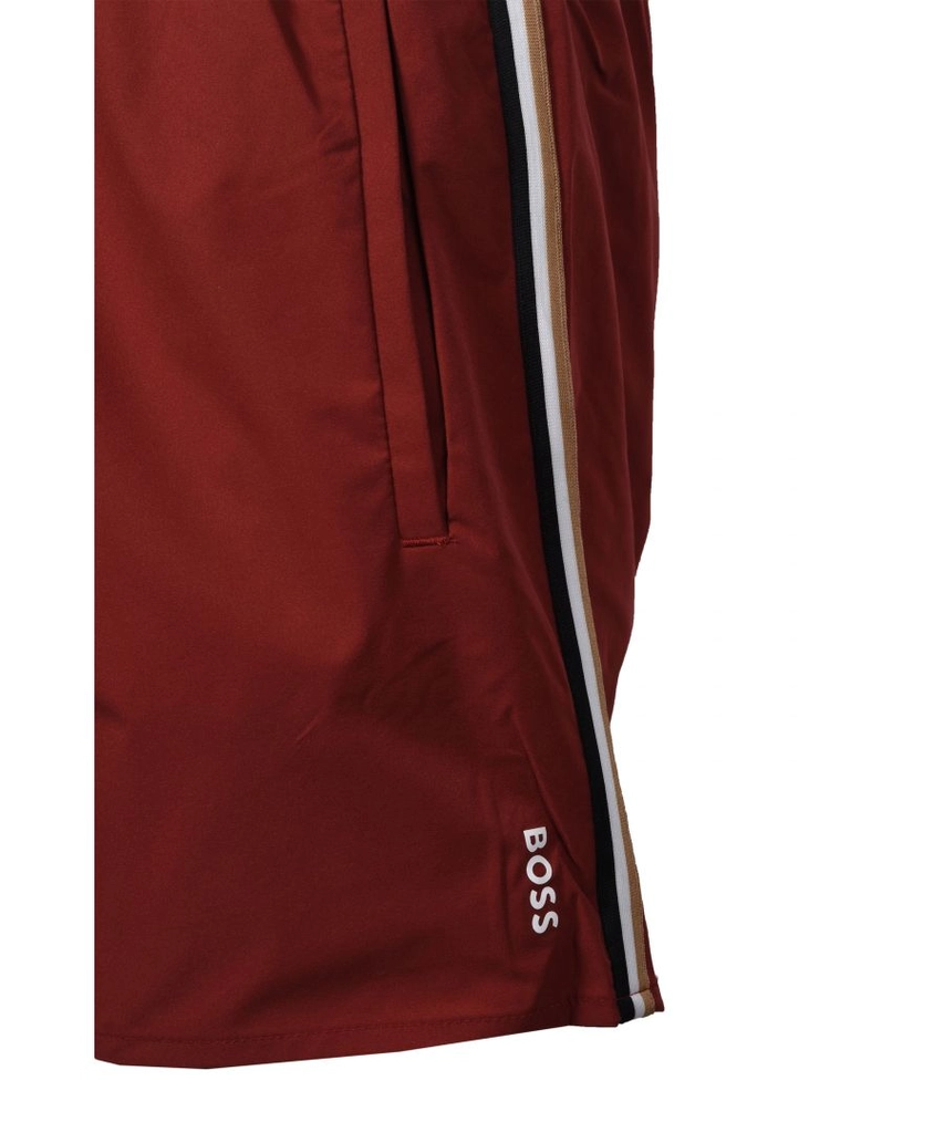 Hugo Boss Mens Black Iconic Swim Short Open Brown - Size Medium